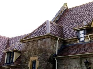 Tortworth Court Hotel  with Blue Brindle clay roof tiles